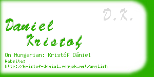 daniel kristof business card